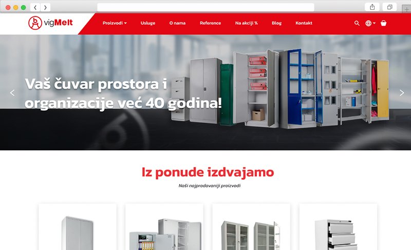 Vigmelt — web sajt